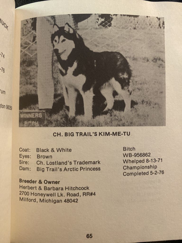 Photo of Big Trail’s Kim-Me-Tu